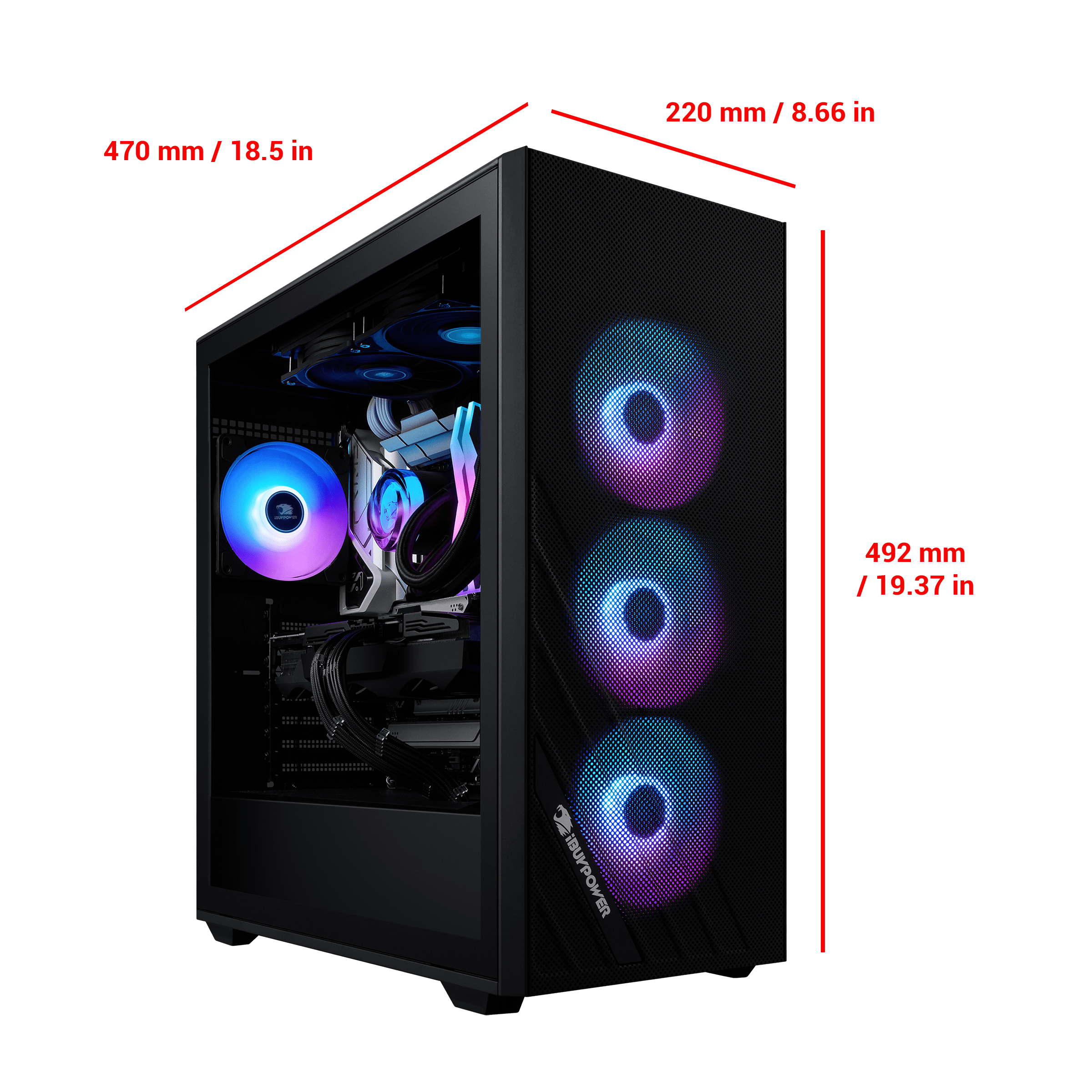 iBUYPOWER Scale Mesh ARGB Gaming Case
