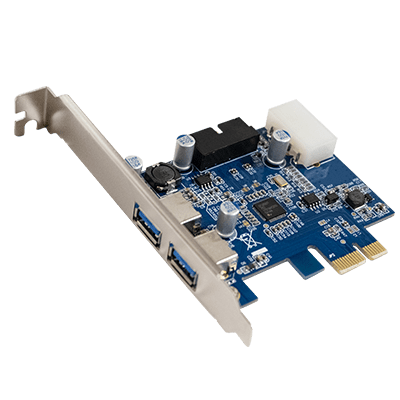 PCI-Express USB 3.0 Expansion Card (2 x External Port + 1 x Header)