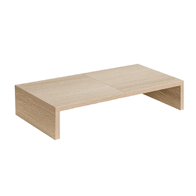 TEAMIX Monitor Stand Riser/Organizer - Maple