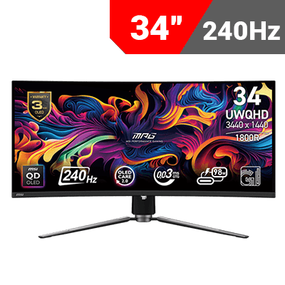 [3440 x 1440] MSI MPG 341CQPX QD-OLED Curved Gaming Monitor