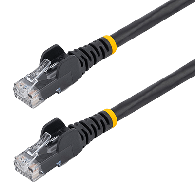 Snagless Cat6 Ethernet Cable - Black