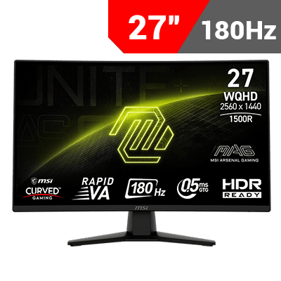 [2560 x 1440] MSI MAG 274CQF Curved Gaming Monitor