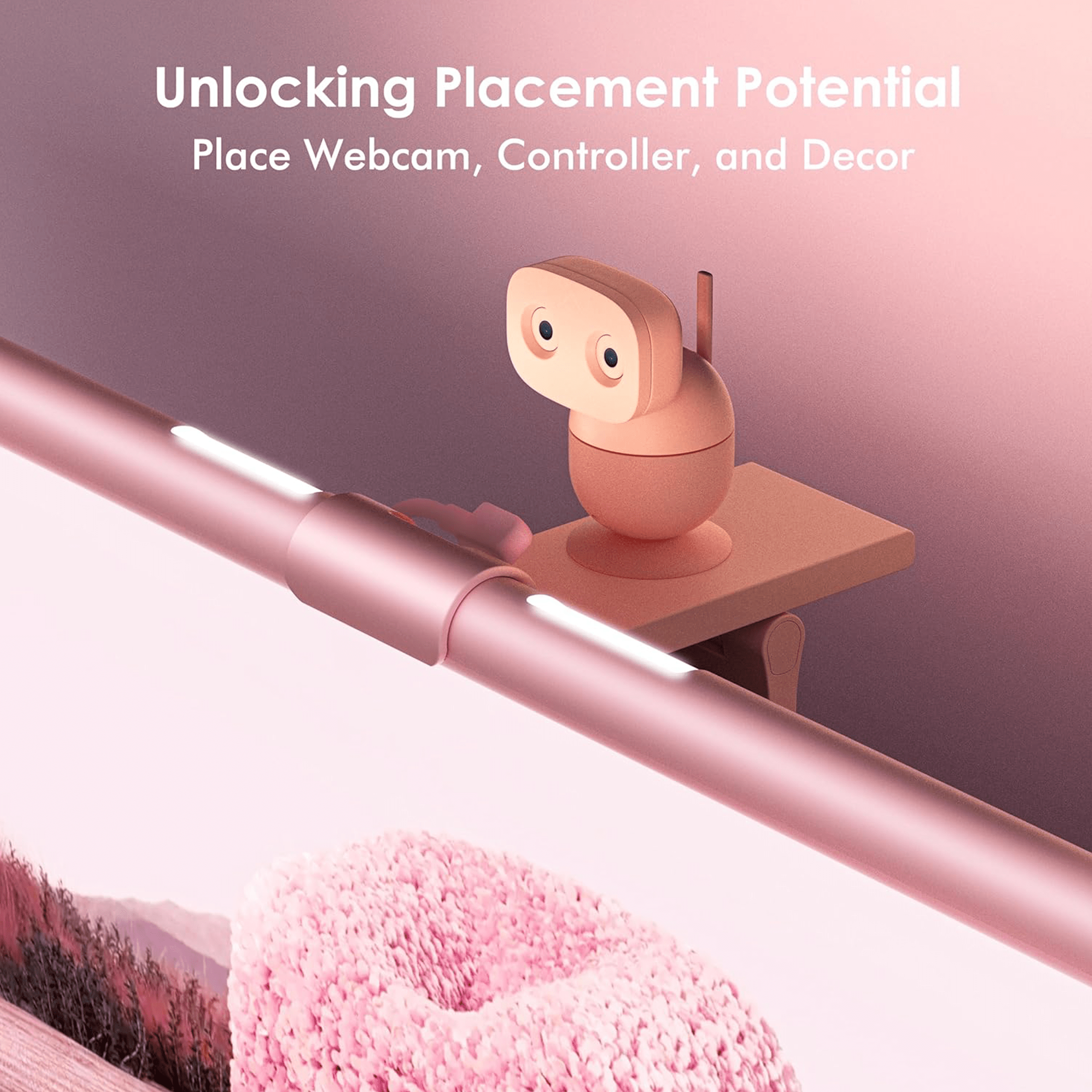 Quntis LED Monitor Light Bar - Pink