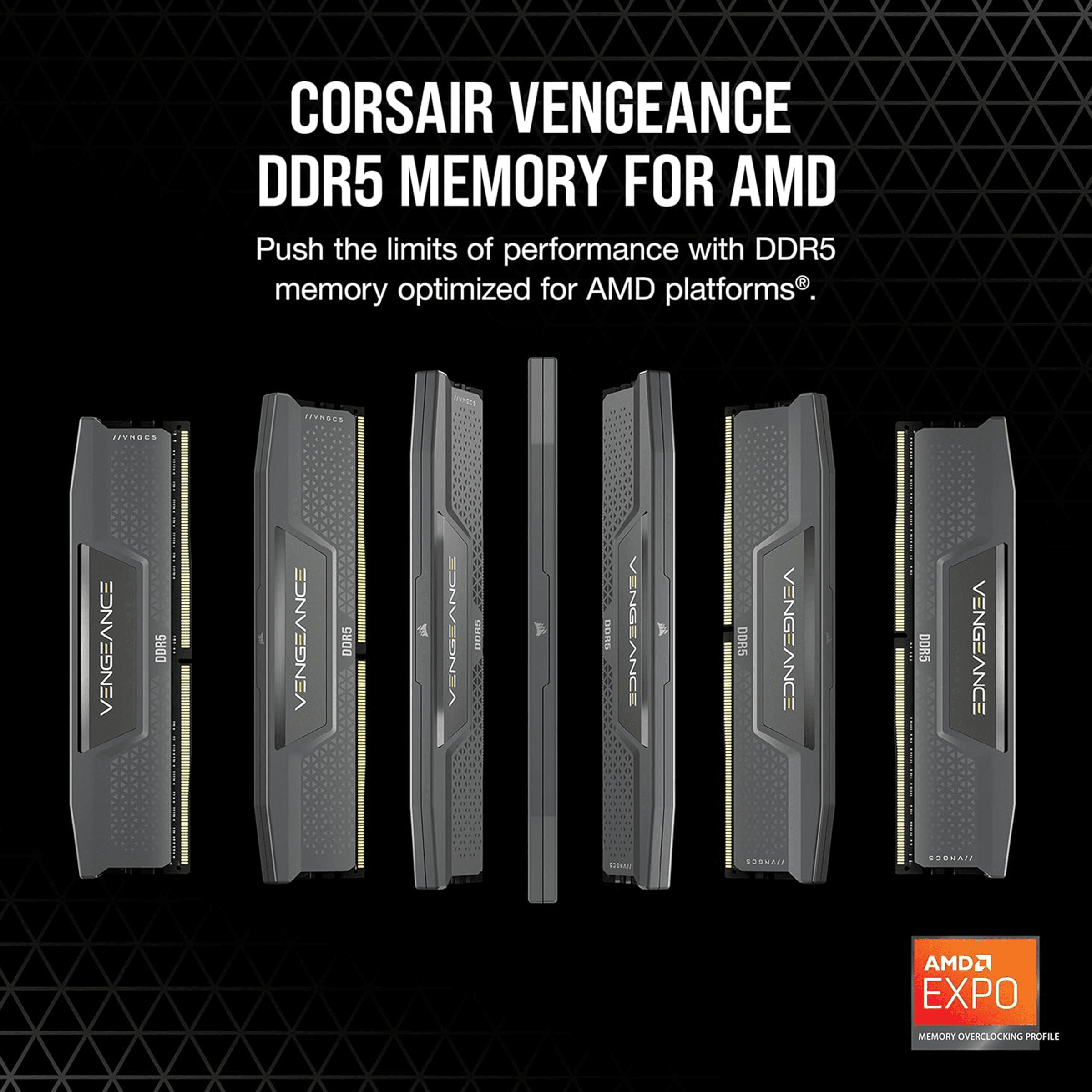 CORSAIR Vengeance 64GB (32GBx2) DDR5 6000MHz CL40 Memory Kit