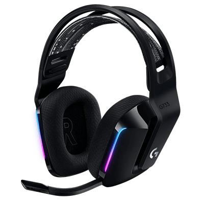 Logitech G733 Lightspeed Wireless Gaming Headset - Black