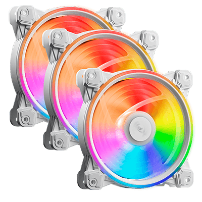 ADATA XPG Hurricane ARGB 120mm PWM Triple Fan Pack - White