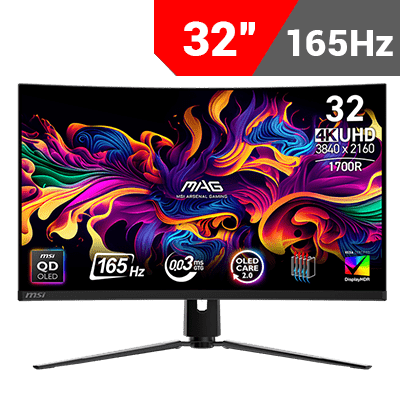 [3840 x 2160] MSI MAG 321CUP QD-OLED Curved Gaming Monitor