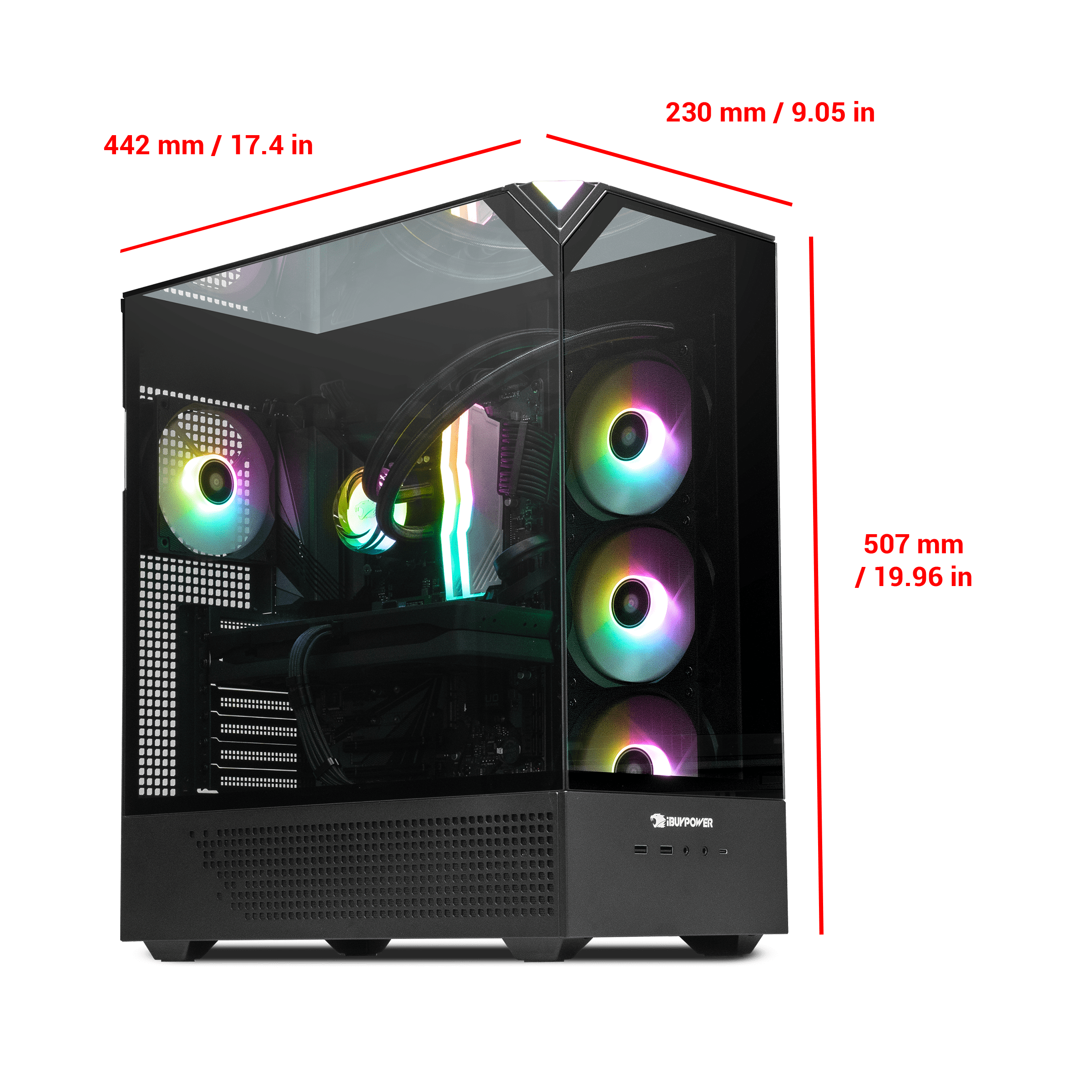 iBUYPOWER Element 9 Gaming Case - Black