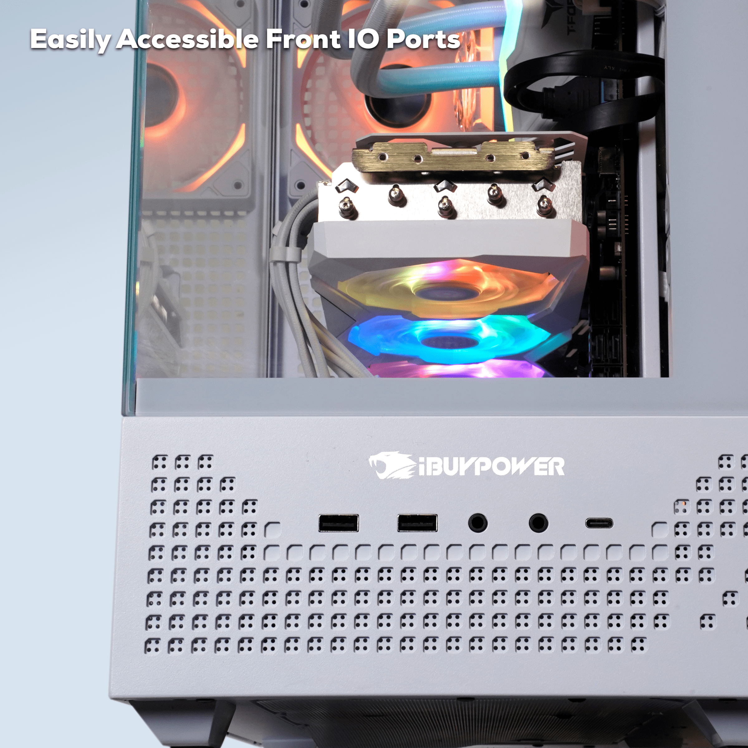 iBUYPOWER Element 9 PRO Gaming Case - White