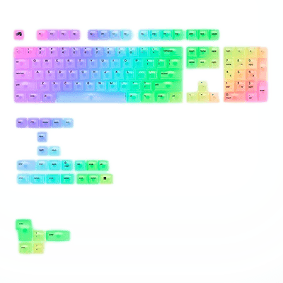 Glorious Polychroma V2 RGB Keycap Set - Translucent