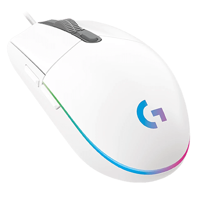 Logitech G203 LIGHTSYNC Wired Gaming Mouse - White