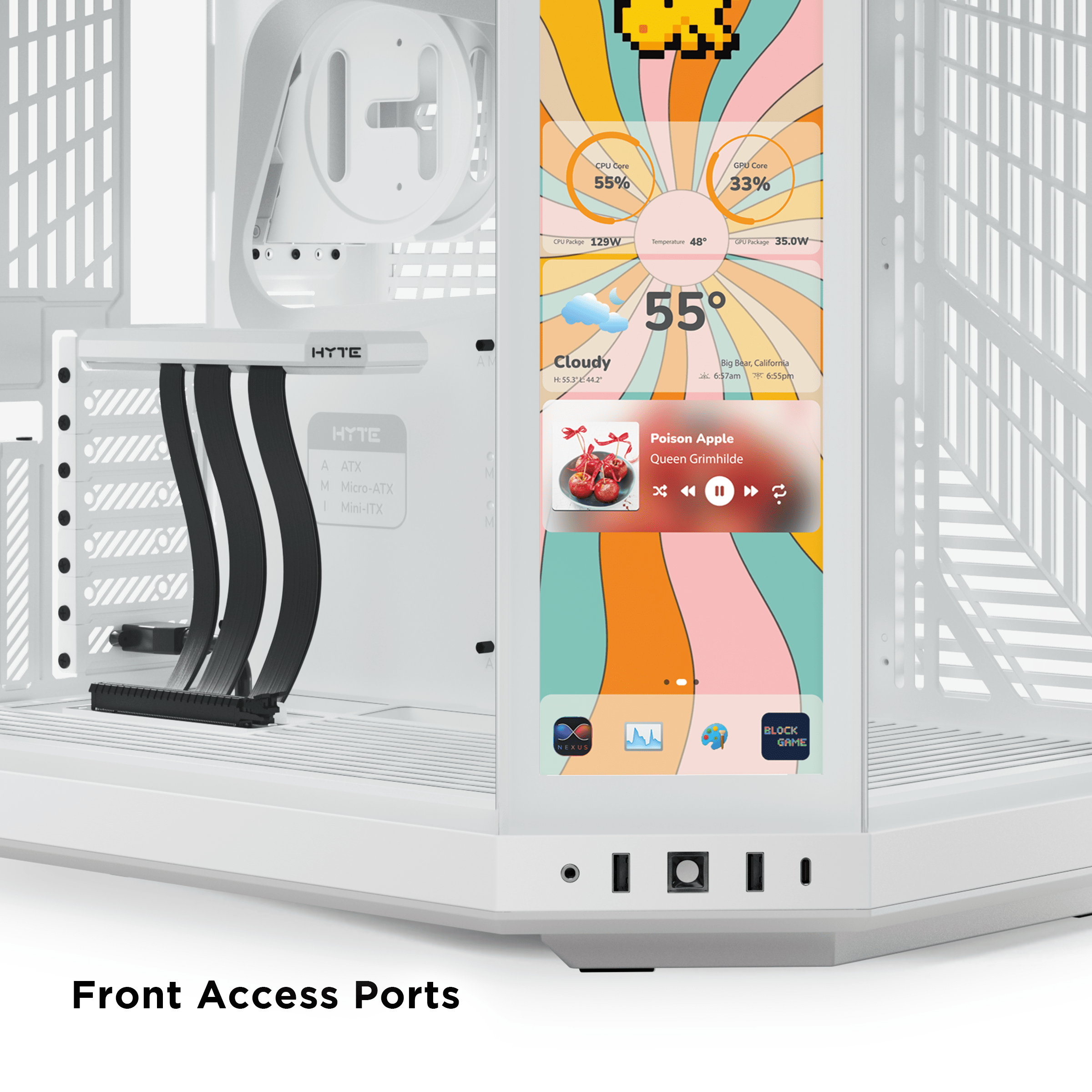 HYTE Y70 Touch Infinite Gaming Case - Snow White HYTE Y70 Touch Infinite Gaming Case - Snow White