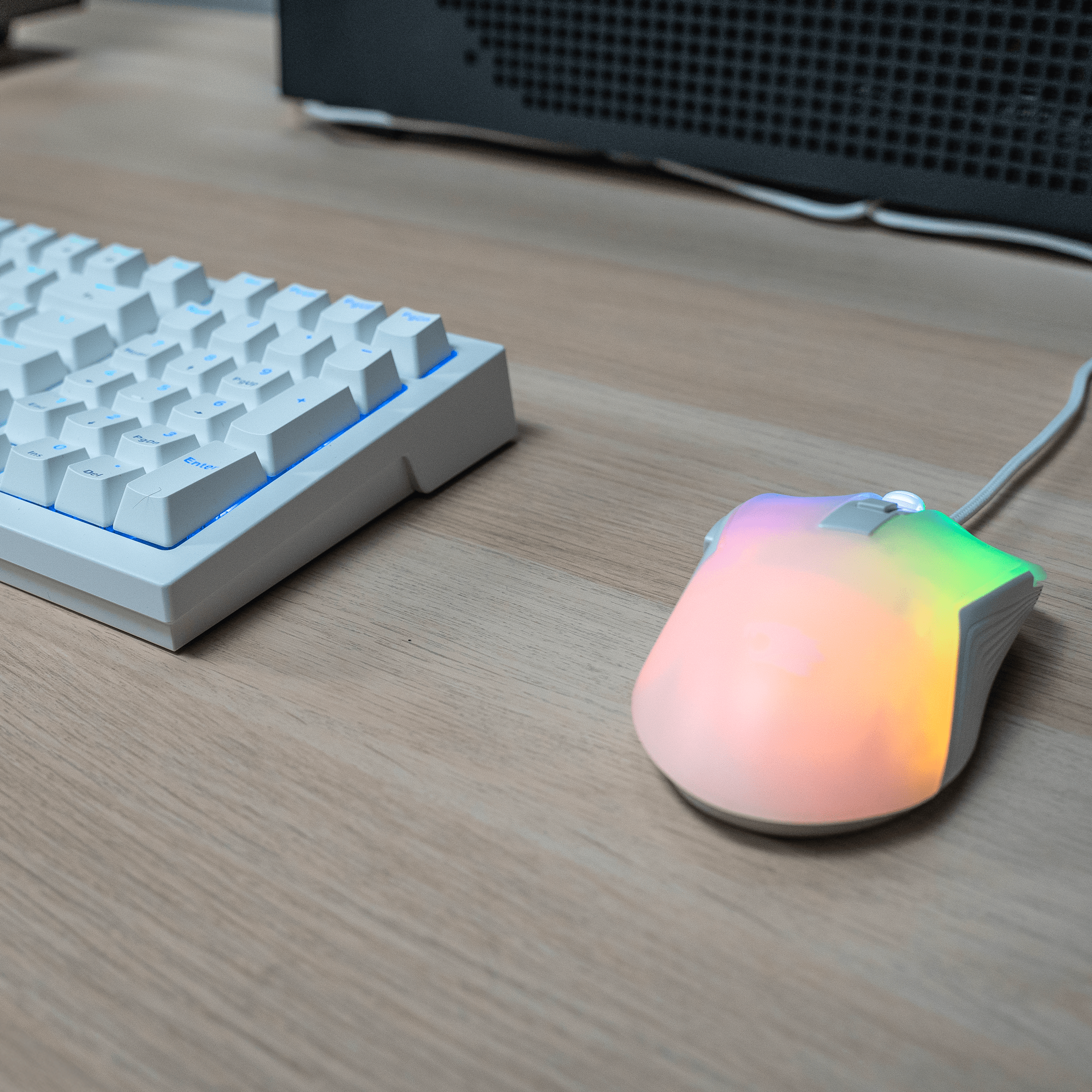 iBUYPOWER MK9 RGB Mechanical Gaming Keyboard and Mouse Combo - White ...