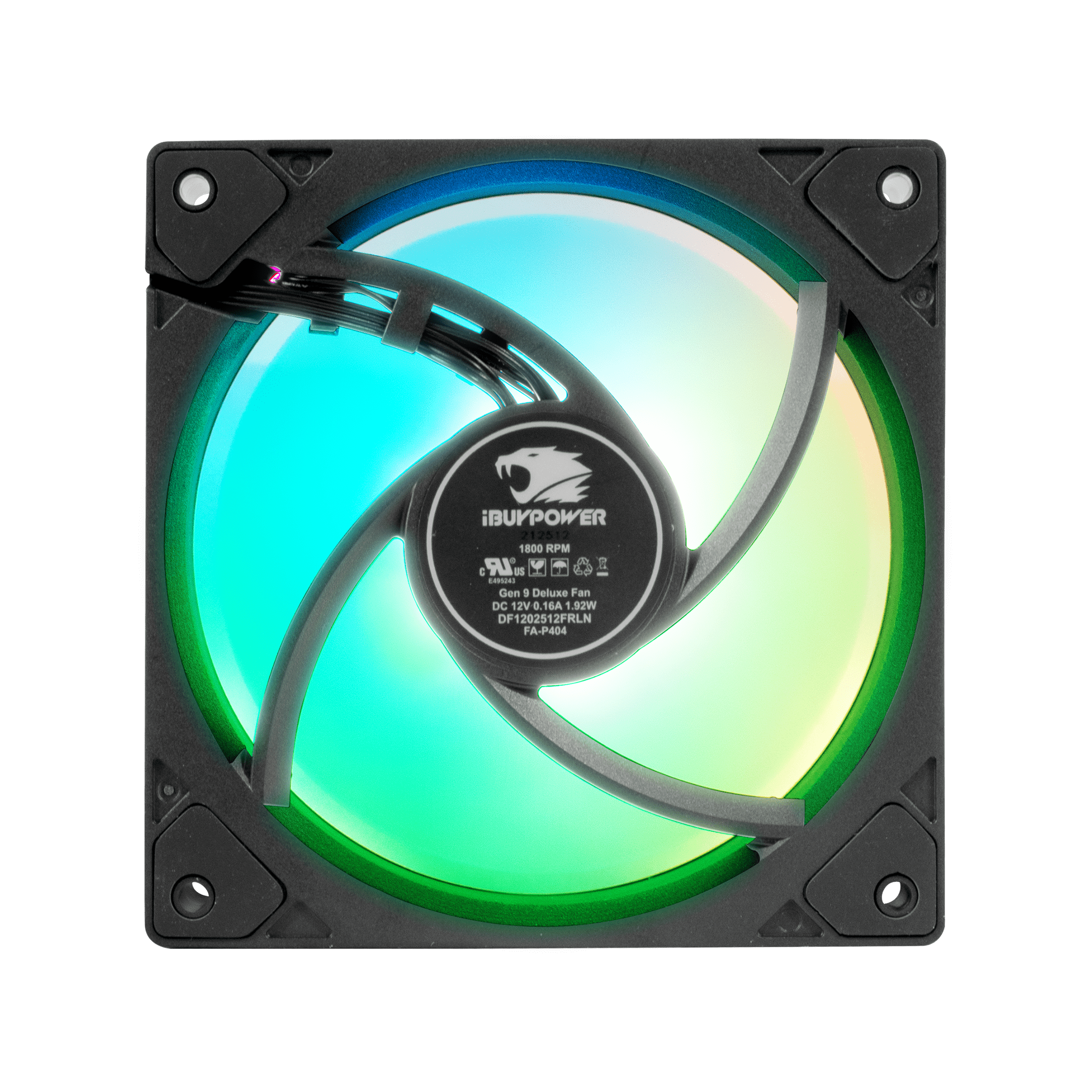iBUYPOWER GEN 9 Deluxe PWM 120mm Triple Fan Pack - Black