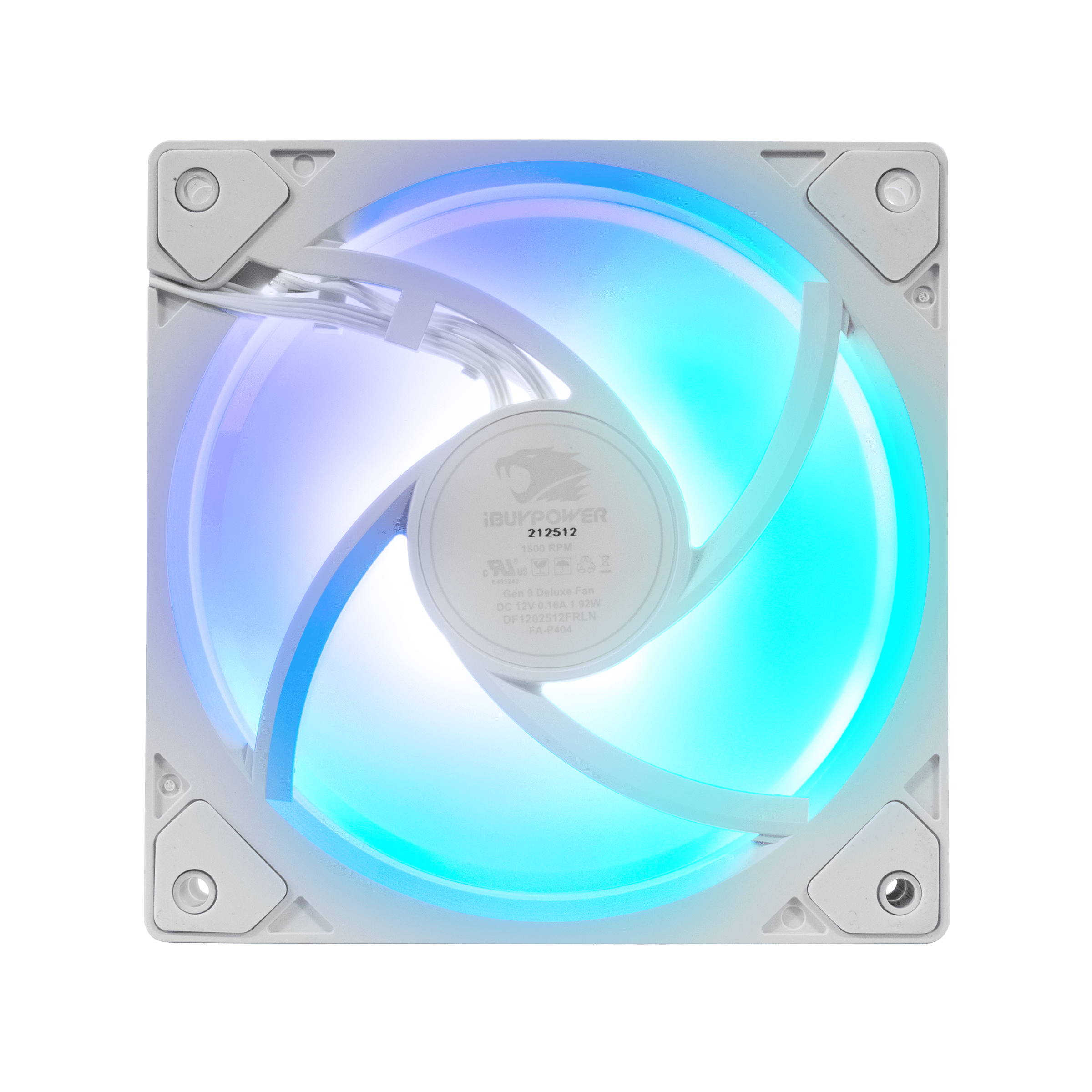 iBUYPOWER GEN 9 Deluxe PWM 120mm Triple Fan Pack - White