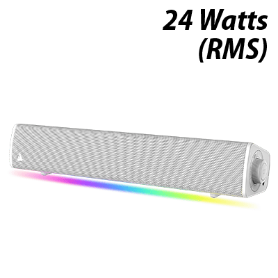 Creative Sound Blaster GS3 Gaming RGB Soundbar - White