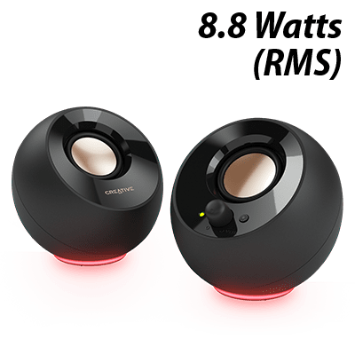 Creative Pebble SE 2.0 USB-Powered Speaker System - Black
