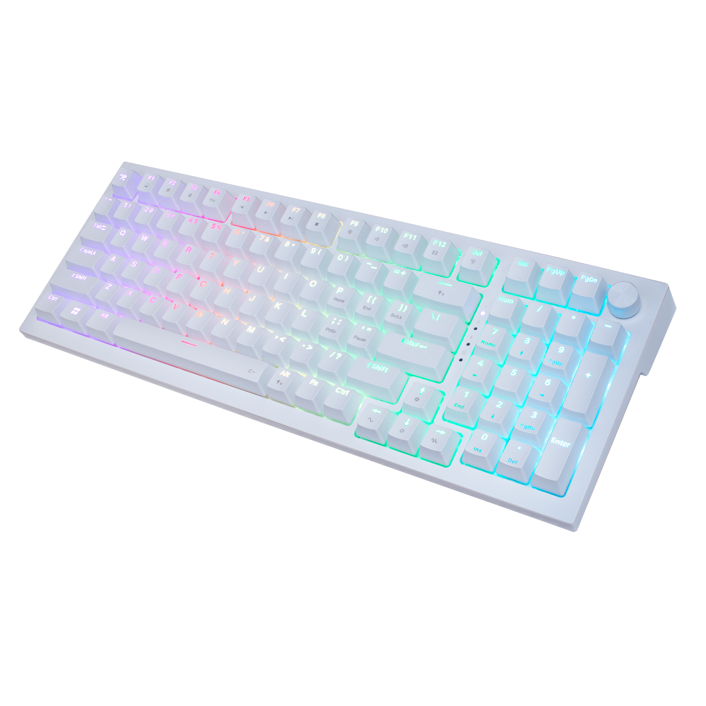 iBUYPOWER MK9 Pro RGB Mechanical Gaming Keyboard - White, Linear Switches