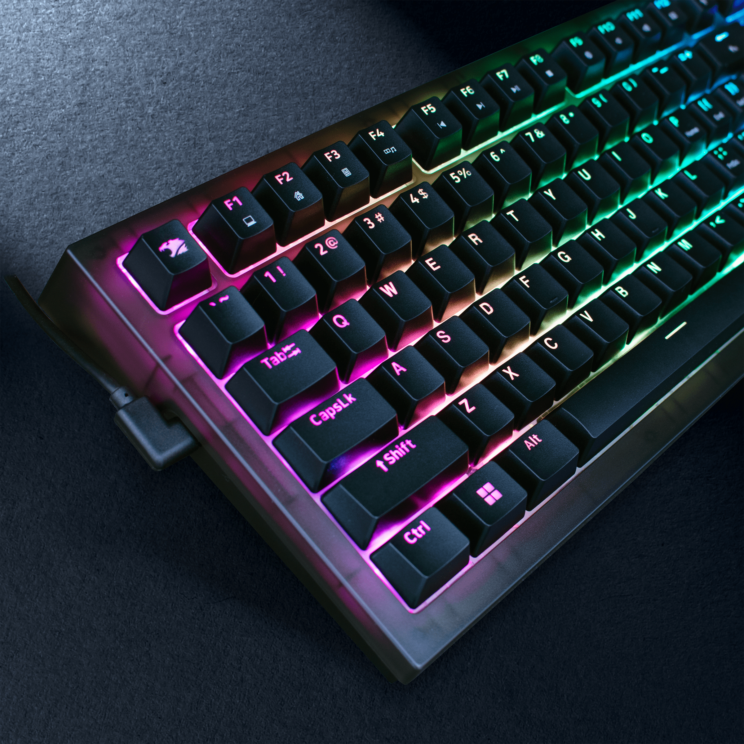 iBUYPOWER MK9 Pro RGB Mechanical Gaming Keyboard - Black, Linear Switches