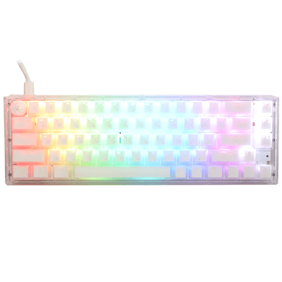 Ducky One 3 SF Aura White Wired Gaming Keyboard - Cherry Blue Switches