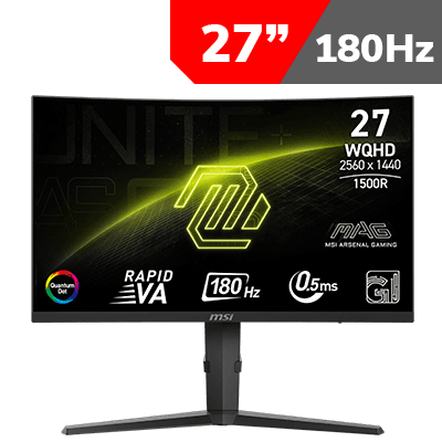 [2560 x 1440] MSI MAG 275CQRF QD E2 Curved Gaming Monitor