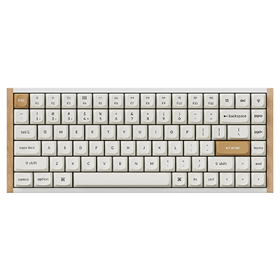 Keychron K2 HE Wireless Gaming Keyboard - White, Gateron Double-Rail Magnetic Nebula Switch