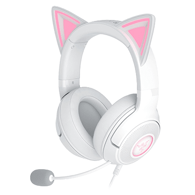Razer Kraken Kitty V2 Wired Gaming Headset - White
