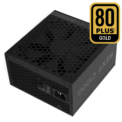 NZXT C1200 Fully Modular ATX Power Supply - 1200 Watts, ATX 3.1 - Black
