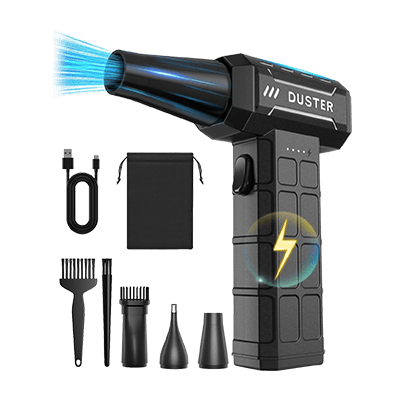 EOUMJE 150,000 RPM Electric Air Duster - Black