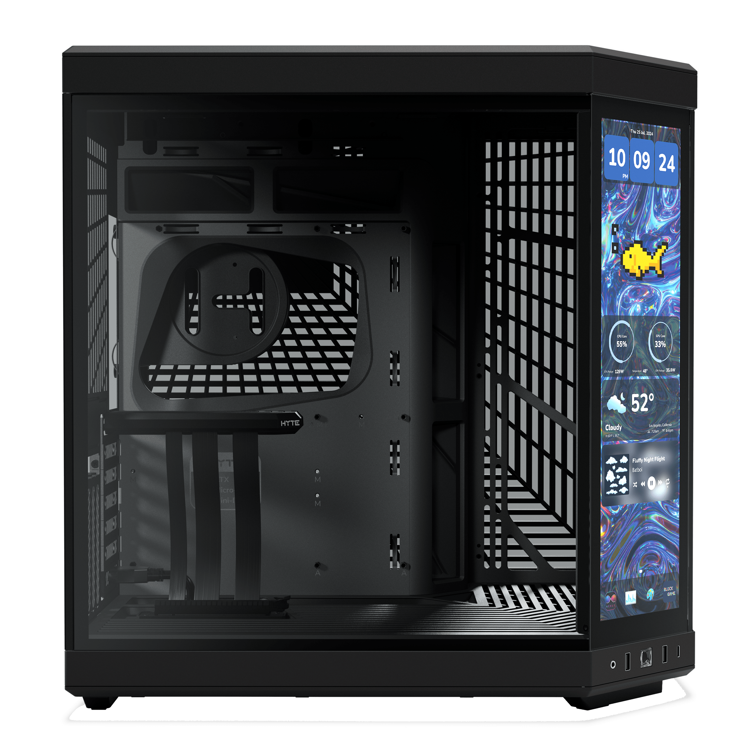 HYTE Y70 Touch Infinite Gaming Case - Pitch Black