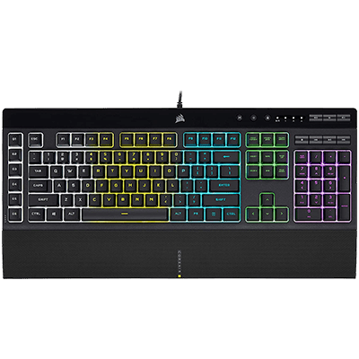 Corsair K55 RGB PRO Gaming Keyboard - Rubber Dome Switches