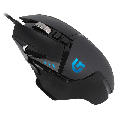 Logitech G502 HERO Wired Gaming Mouse - Black