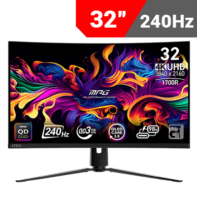 [3840 x 2160] MSI MPG 321CURX QD-OLED Curved Gaming Monitor