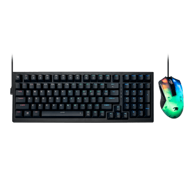 iBUYPOWER MK9 RGB Mechanical Gaming Keyboard and Mouse Combo - Black, Tactile Brown Switches