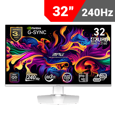 [3840 x 2160] MSI MPG 321URXW QD-OLED Gaming Monitor