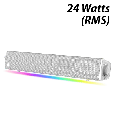Creative Sound Blaster GS3 Gaming RGB Soundbar - White