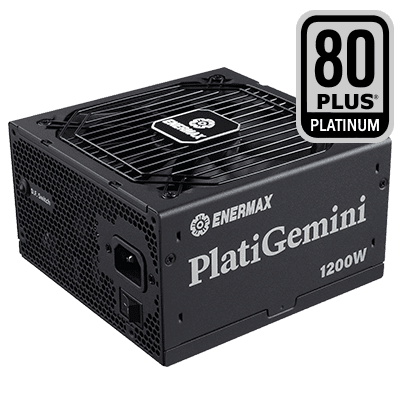 Enermax PlatiGemini Fully Modular ATX Power Supply - 1200 Watts, ATX 3.1 - Black