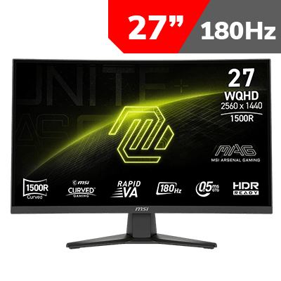 [2560 x 1440] MSI MAG 275CQF E18 Curved Gaming Monitor