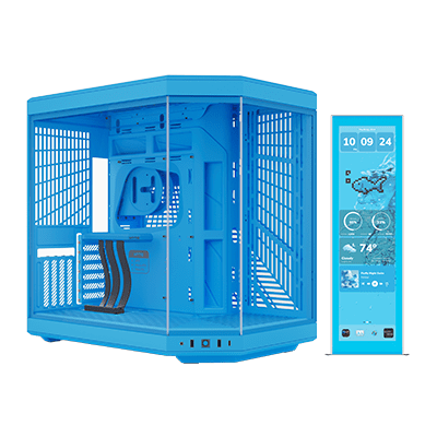 HYTE Y70 Case + Touch Infinite Display Upgrade - Blueberry Milk