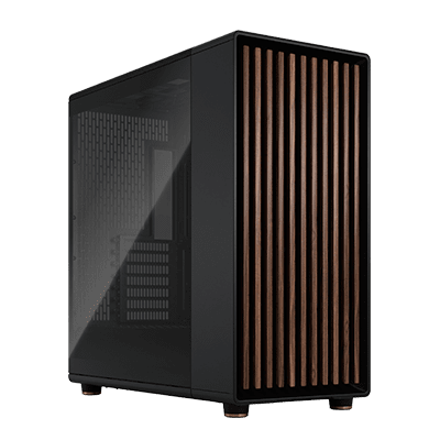 Fractal Design North XL Case (Walnut Front / Dark Tint Side Panel) - Black
