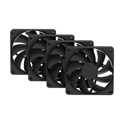 HYTE FA12 Case Fans (4-Pack) - Pitch Black