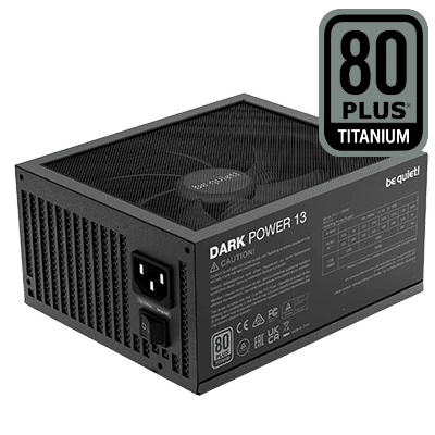 be quiet! Dark Power 13 Fully Modular ATX Power Supply - 1000 Watts, ATX 3.1 - Black