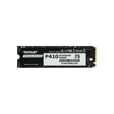 2TB Patriot P410 M.2 PCIe Gen 4 NVMe SSD -- Gen 4 Read: 5000 MB/s, Write: 4500 MB/s