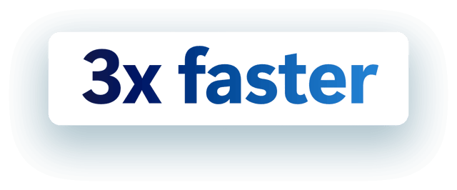 3x faster