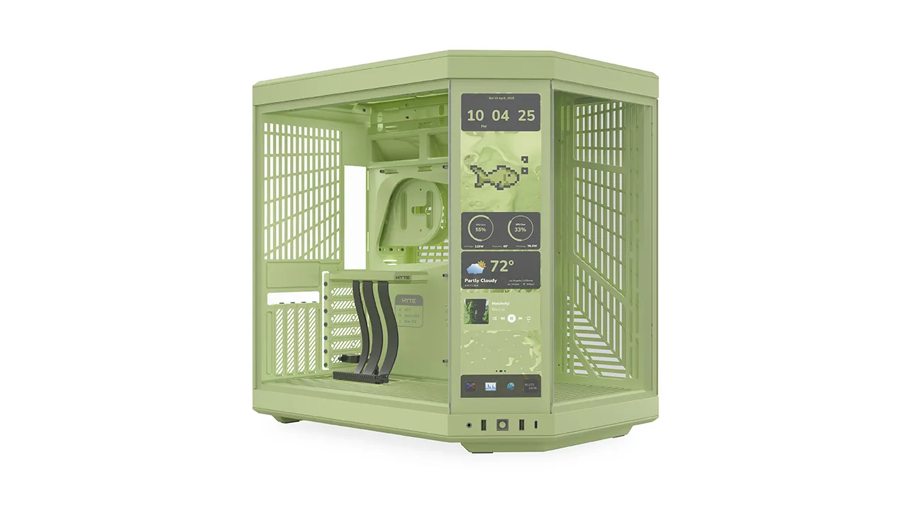 HYTE Y70 Touch Infinite Screen Kit Hero Angle